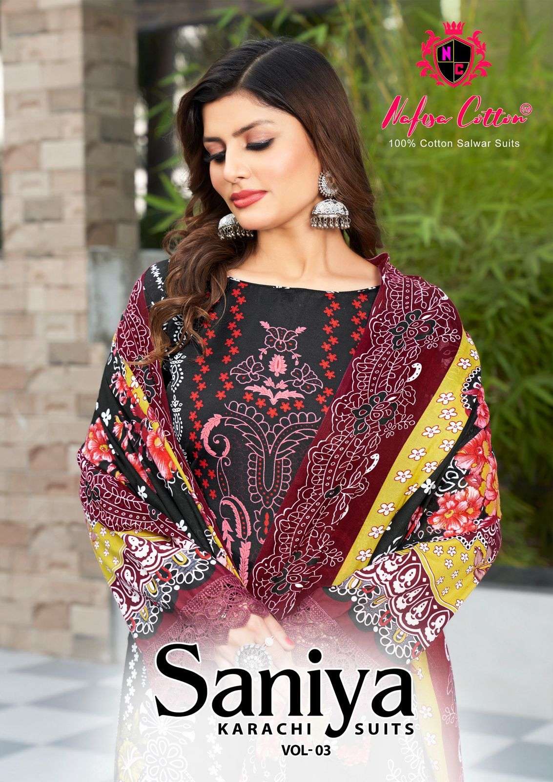 SANIYA KARACHI SUITS VOL 03 by NAFISA COTTON